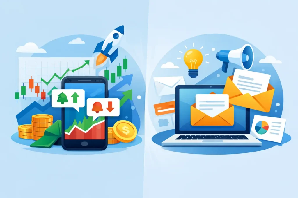 Stock Alerts vs Newsletters: Which Wins?