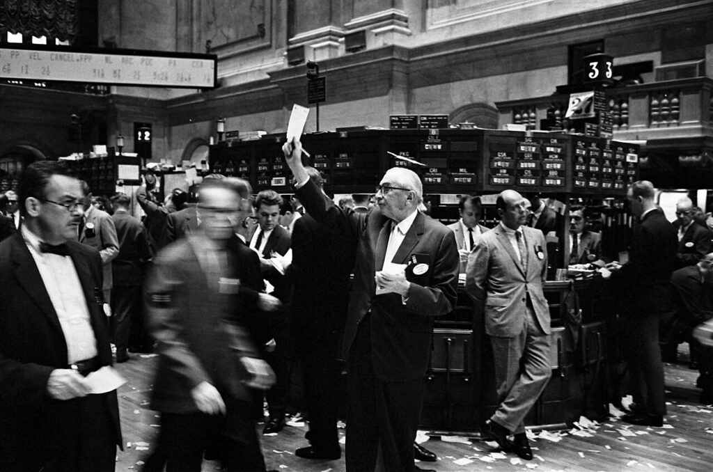 Traders on the floor of the New York Stock Exchange ahead of the Federal Reserve decision