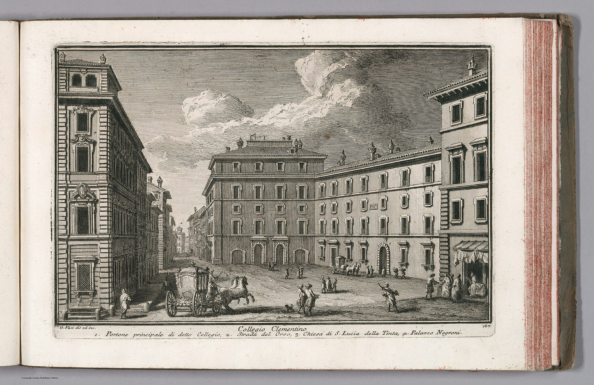 Collegio Clementino. G. Vasi dis. ed. Inc. 167. (to accompany) Delle magnificenze di Roma antica e moderna - Libro nono … In Roma (IA dr collegio-clementino-g-vasi-dis-ed-inc-167-to-accompany-delle-magnif-13008582)
